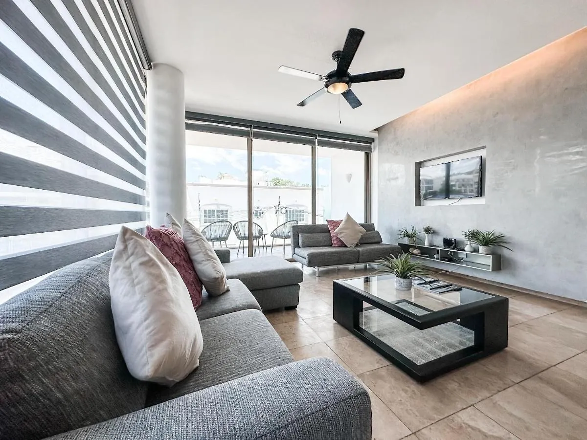 아파트 Dc 1103 Trendy Condo In Mamitas Beach Area Half Block To 5Th 신데 델 카르멘 멕시코